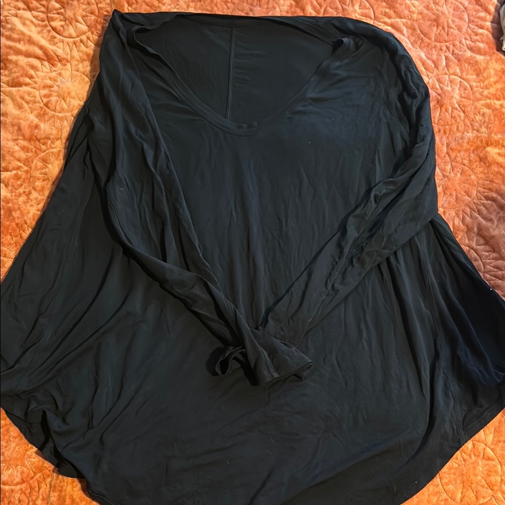 Lululemon Black Oversized Relaxed Blouse